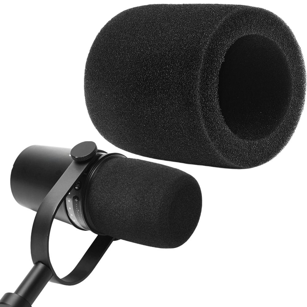 Shure Mic Mv7 - Replacement Mic Windscreen Cover Flocked Sponge