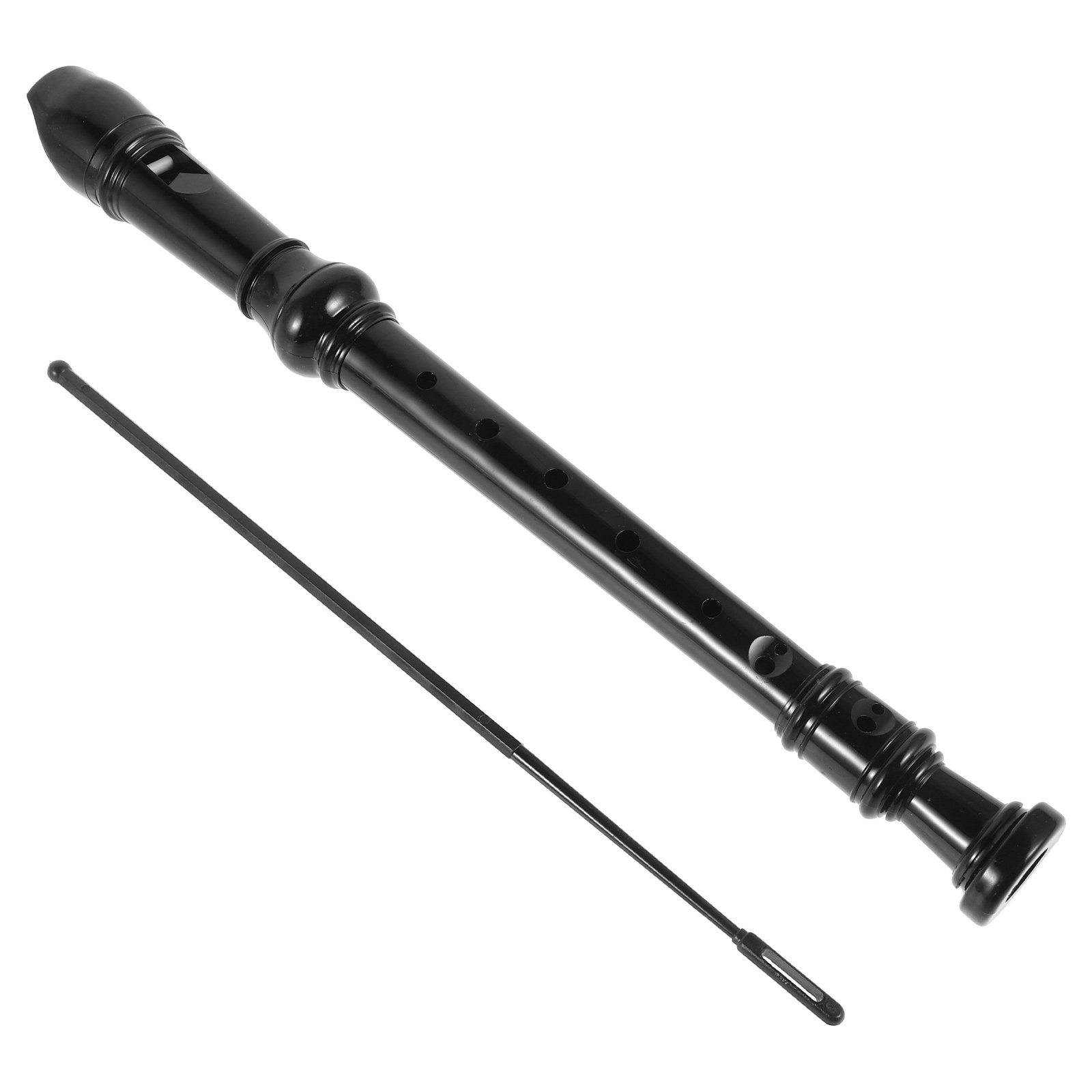 8 Hole Black Transparent ABS R - Soprano Recorder Plastic recension och pris