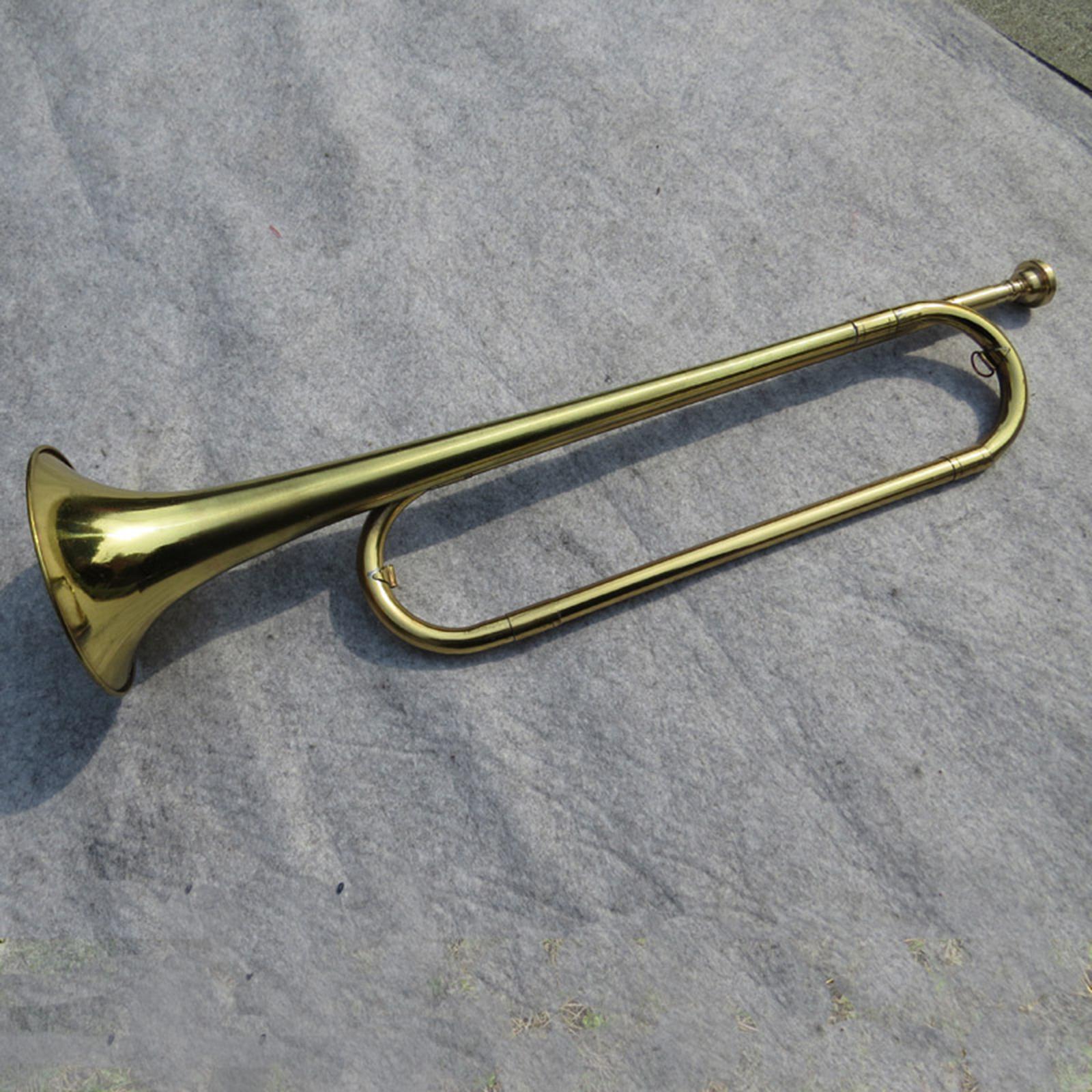 Brass Bugle Trumpet C Flat Mar - Musical Instrument Bugle recension och pris