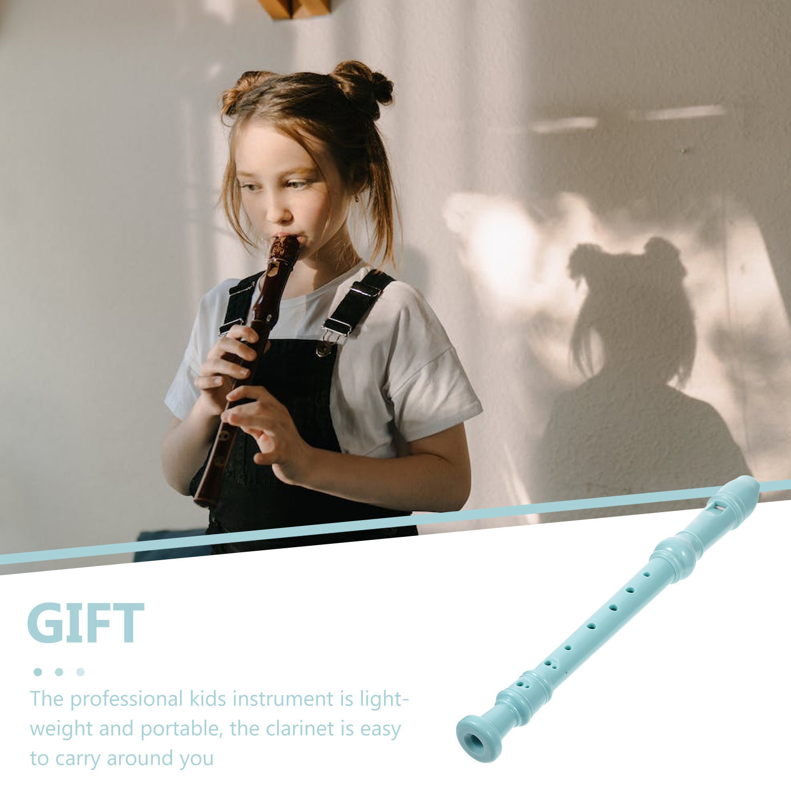 1Set 8-Hole Clarinet Plastic B - Soprano Recorder Plastic recension och pris