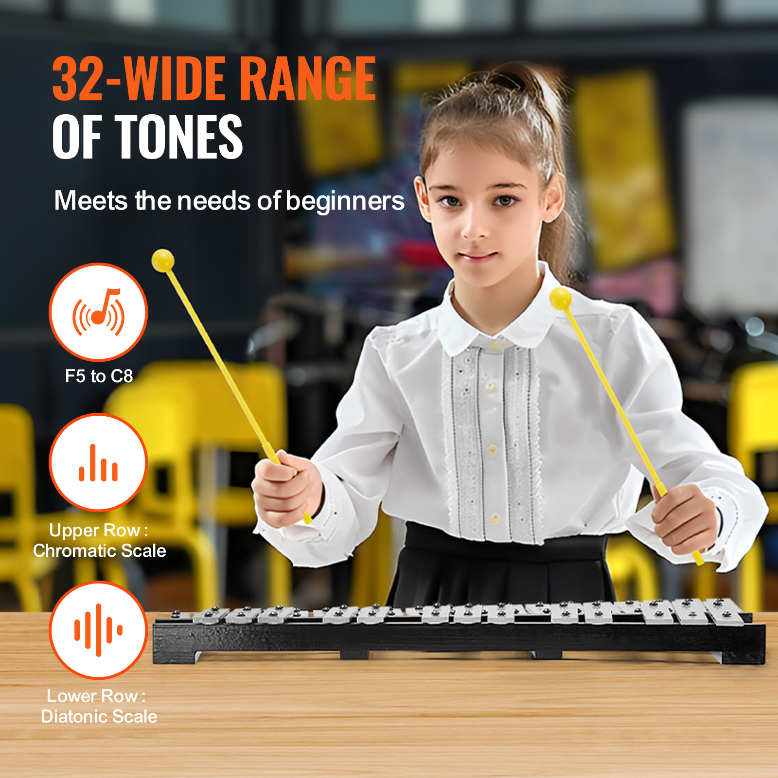 SucceBuy 32 Note Glockenspiel  - Musical Instrument Harmonium recension och pris