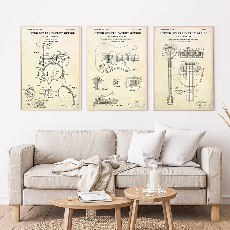 Patent Vintage Musical Instrum - Picture Of Musical Instrument recension och pris